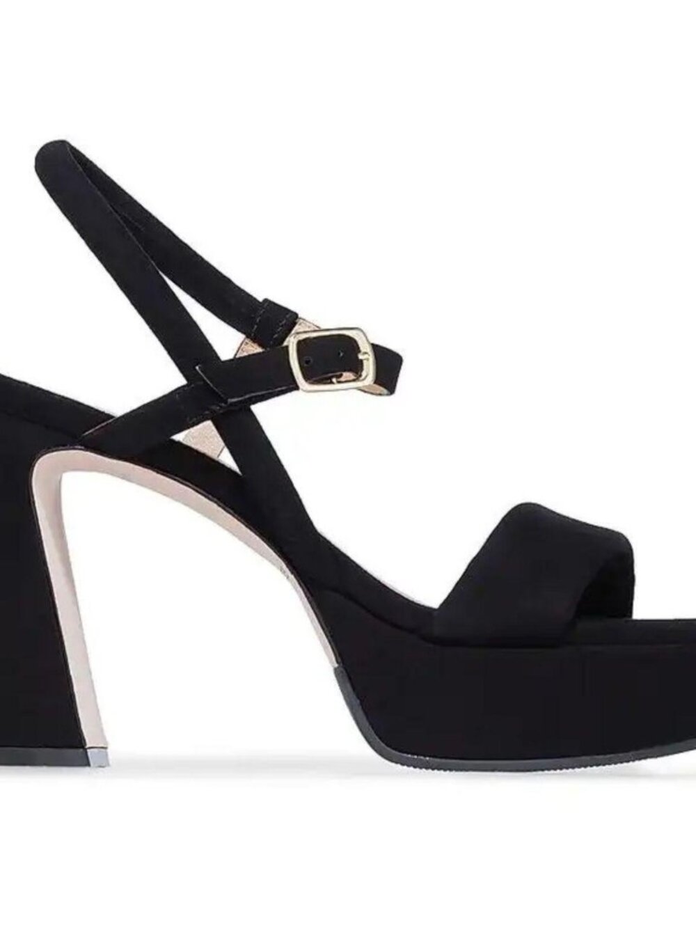Bernardo Black Suede Platform Heels US 7